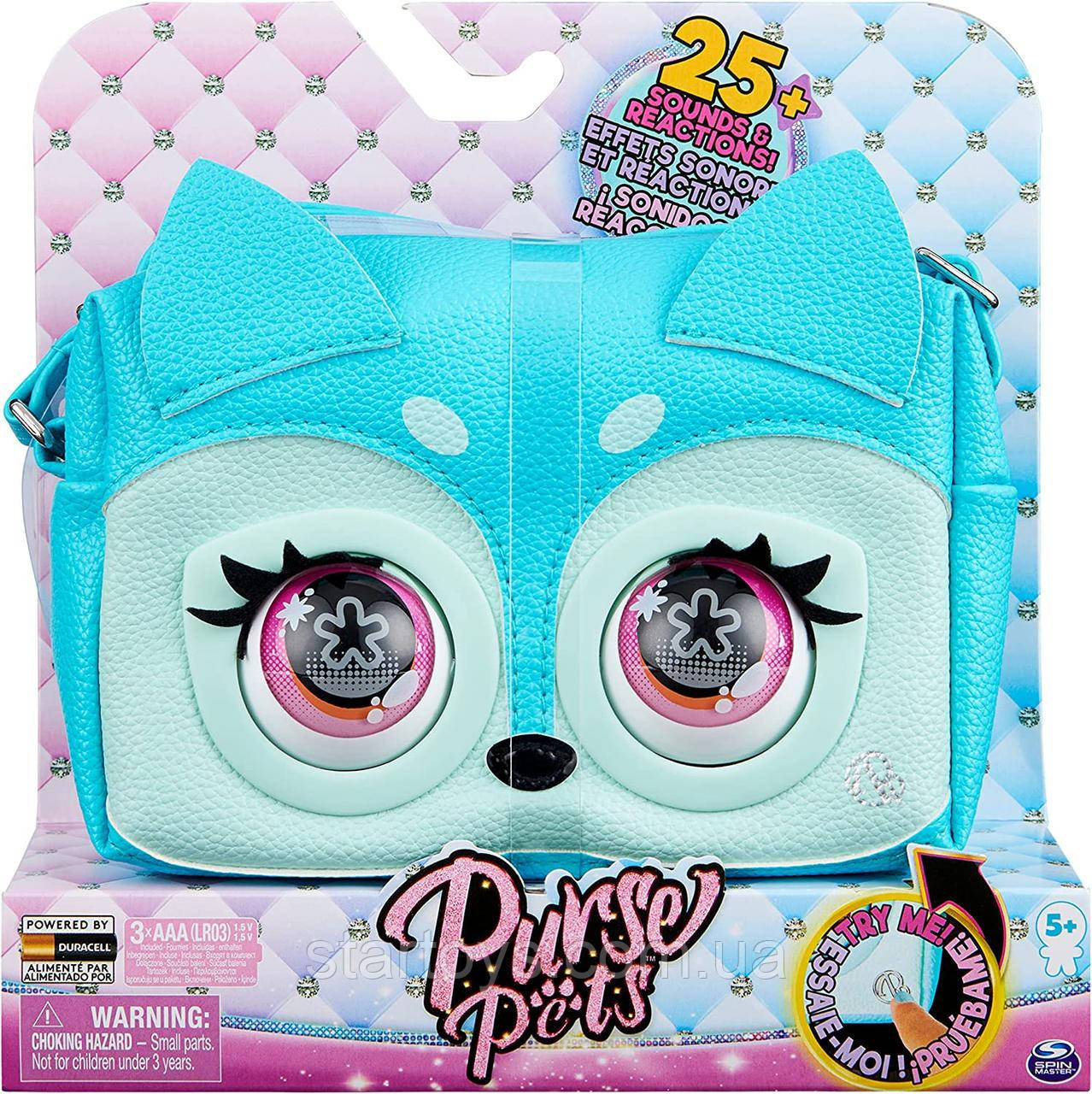 Purse Pets Інтерактивна сумочка Лисичка Блуфоксі з 25 звуками та рухами очей