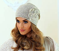 Жіноча шапка "Беатріс" бежевий
