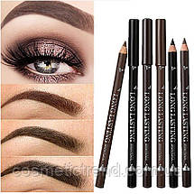 Олівець для брів стійкий натуральний коричневий Menow Long Lasting EyeBrow pencil Waterproof P-113 #03, фото 3