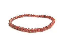 Браслет на руку з натурального каменю родоніт