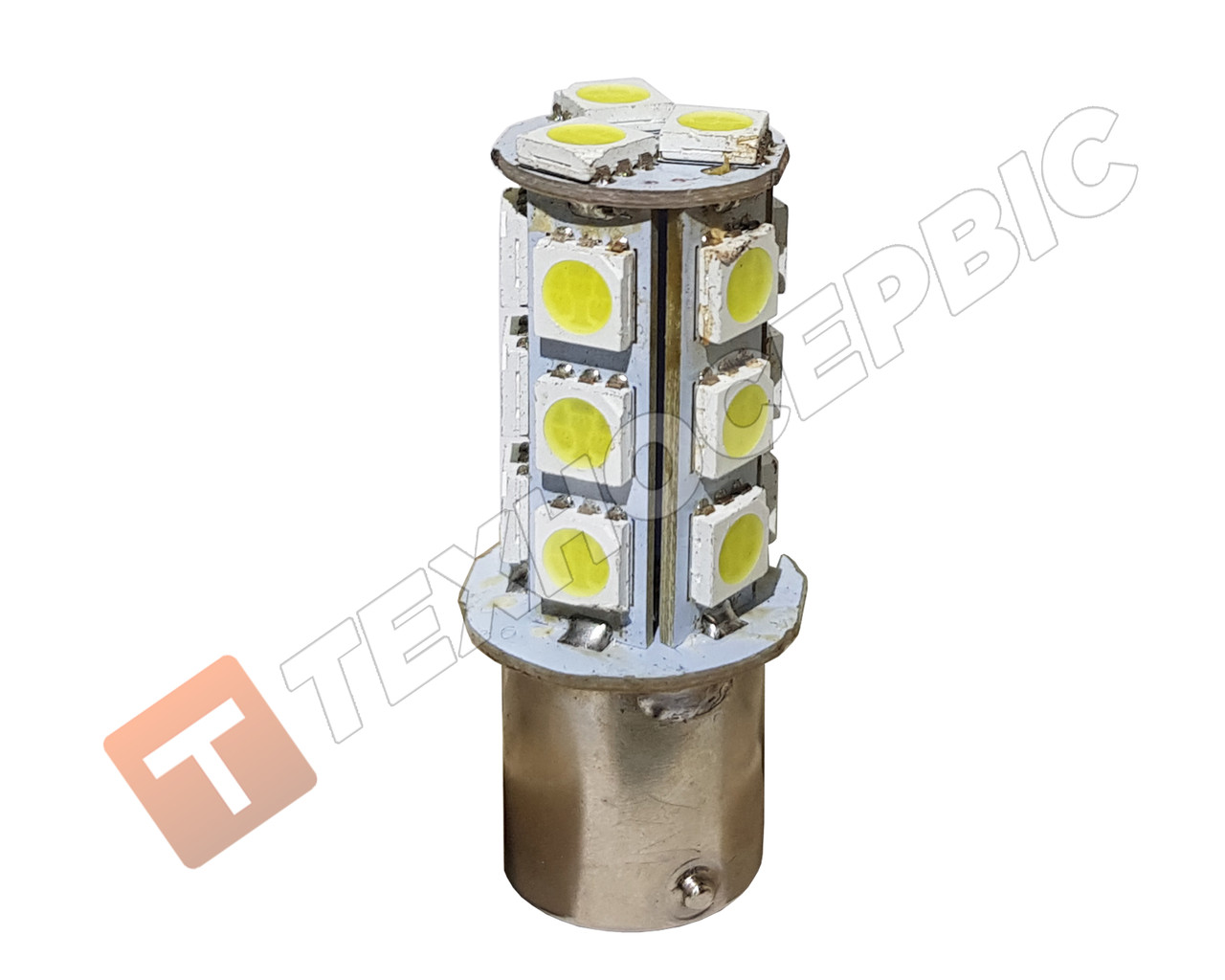 12vBA15s Лампа 18LED (габарит, поворот, стоп)