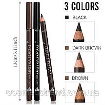 Олівець для брів стійкий натуральний коричневий Menow Long Lasting EyeBrow pencil Waterproof P-113 #03, фото 6