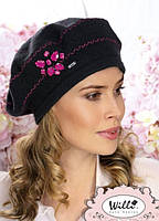 Берет "Нер" (Ner) з нової колекції польського бренда Willi 018 чорний