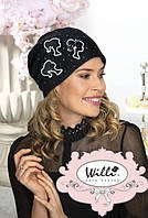 Стильна шапка по голові "Кейсаніта" (Keysanita) 018 чорний