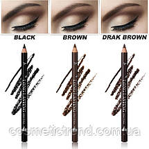 Олівець для брів стійкий натуральний коричневий Menow Long Lasting EyeBrow pencil Waterproof P-113 #03, фото 5