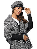 Модний польський комплект Willi з кепки та шарфа "Ловінас" (Lovinas) К05 чорно-білий