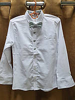 Рубашка для мальчика LACOSTE от 6 до 12 лет арт.703-1, Размер детской одежды (по росту) 116, Цвет Белый