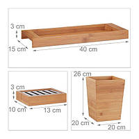 Набор для ванной комнаты бамбук 6 частей