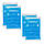 Охолоджувальні подушечки прямокутні набори з 4 штук синього кольору, фото 3