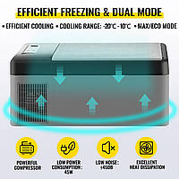 VEVOR 15L Cool Boxes Портативный электрический мини-холодильник для автомобиля и кемпинга