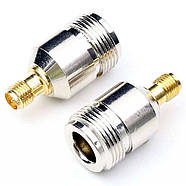 Перехідник антенний SMA Female - N type Female з'єднувач коннектор адаптер для антен подовжувачів радіо, фото 3