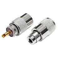 Роз'єм UHF (тато, штекер) PL259, UHF-PL на кабель до 6 мм RG8X RG58 RG142 RG223 LMR195 SYV50-3, фото 2