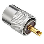 Роз'єм UHF (тато, штекер) PL259, UHF-PL на кабель до 6 мм RG8X RG58 RG142 RG223 LMR195 SYV50-3, фото 4