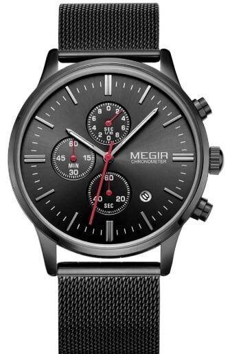 Чоловічі годинники Megir 2011 Metal