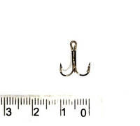 Крючки тройники для рыбы, EOS, 100шт/уп, размер №12
