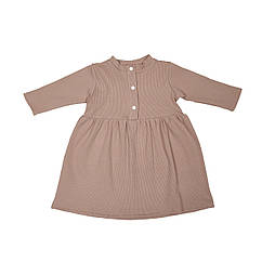 Дитяча сукня Twins bloom 68р (12-18 міс) mocca бежевий темний