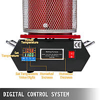 VEVOR Цифровая плавильная печь 180 Вт 2 кг Автоматическая плавильная печь Черное золото Плавильная печь