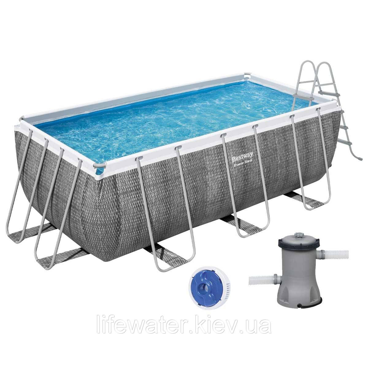 Bestway Каркасний басейн Bestway 56722 (412х201х122 см) з картриджним фільтром та драбиною
