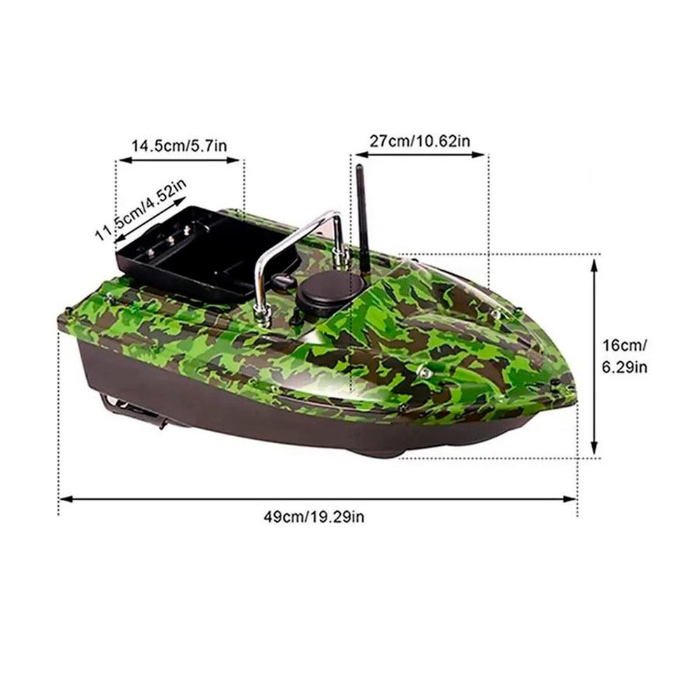 Карповый кораблик GPS Автопилот 16 точек памяти Подсветка (Fishgang C118 Green) - фото 6 - id-p1832540612