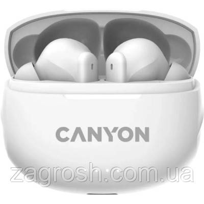 Promo Ціна! Навушники Canyon TWS-8 White (CNS-TWS8W) - тільки на ZaGrosh.com.ua, фото 1