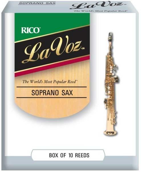 Тростини для сопрано саксофона RICO La Voz — Soprano Sax Medium Hard — 10 Pack, фото 1