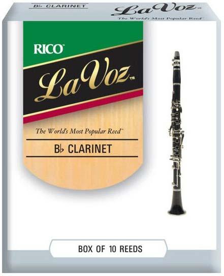 Трости для кларнета RICO La Voz - Bb Clarinet Medium Hard - 10 Pack, фото 1