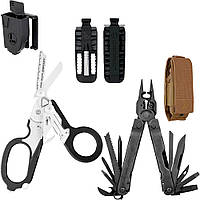 Набор Мультитул Leatherman Super Tool 300 EOD-BLACK 831368+ Ножницы Raptor 831742 + Комплект бит Bit Kit 2