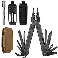 Набор Мультитул Leatherman Super Tool 300 EOD-BLACK 831368 + Удлинитель битодержателя 931009 + Комплект бит