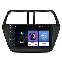 Штатная магнитола Lesko для Suzuki SX4 II (S-Cross) Рестайлинг 2016-н.в. экран 9" 1/16Gb Wi-Fi GPS Base 5шт