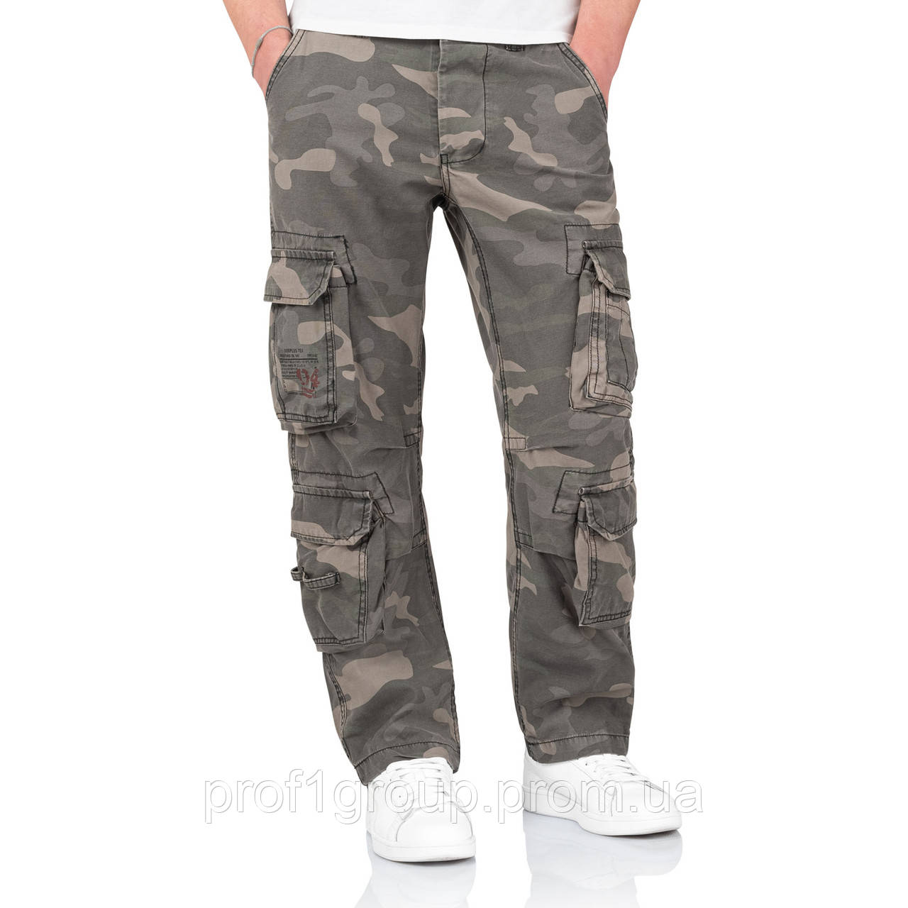 Брюки SURPLUS AIRBORNE TROUSERS SLIMMY Black Camo 2XL — Купити Недорого ...