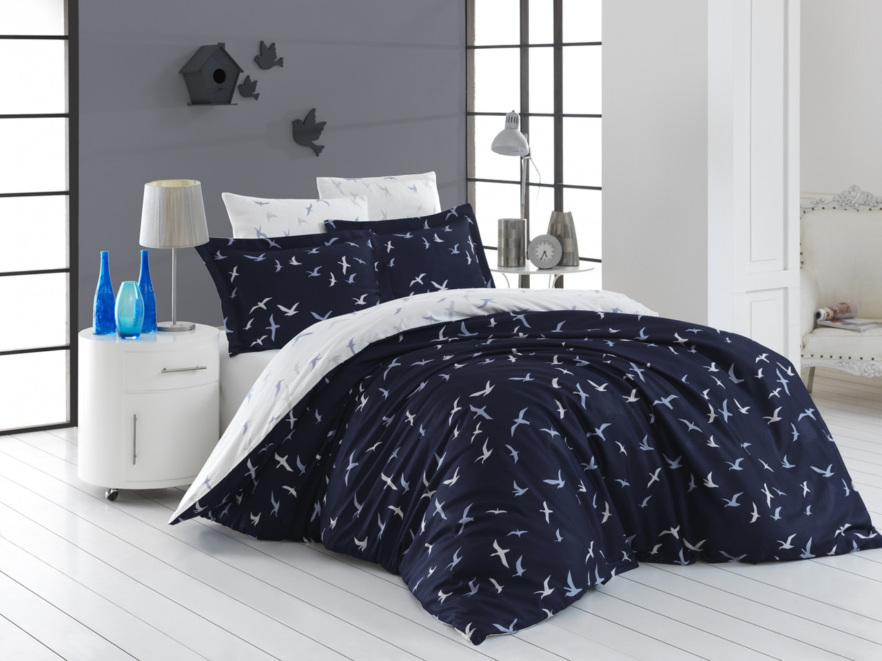 Постільна білизна First Choice - Satin Cotton - Liberta Navu Blue