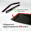 Дефлектори бічних вікон Renault Symbol (Рено Сімбл) 2001-2008 (скотч) AV-Tuning, вітровики на двері автомобіля, фото 6
