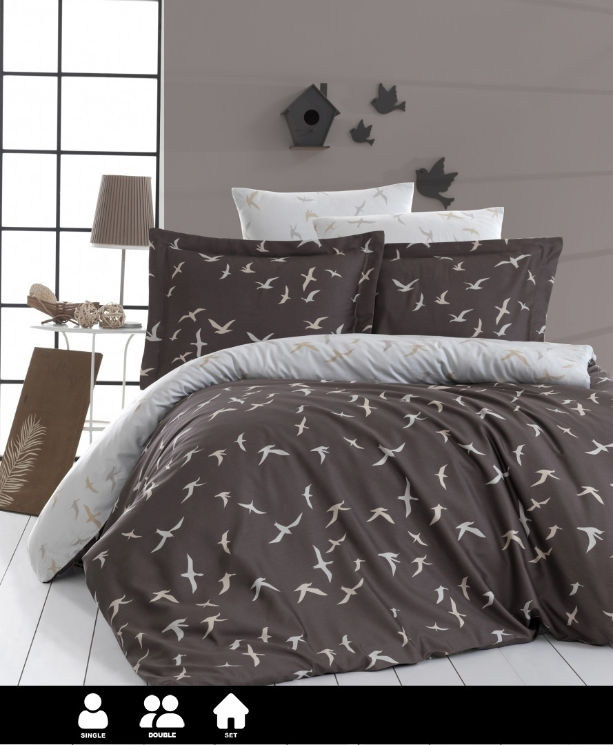 Постільна білизна First Choice - Satin Cotton - Liberta Brown