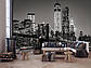 Флізелінові фото шпалери нічне місто в кімнату 416x254 см Нью-Йорк: бруклінський міст 13032VEXXXL Найкраща якість, фото 9