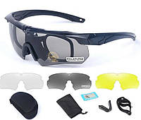 Тактические очки ESS Crossbow Polarized с 3 линзами и диоптрической вставкой защитные