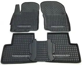 Килимки в салон гумові для Opel Combo E 2018+ BASE Без підлокітника / Опель Комбо