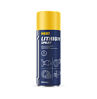 Mannol 9881 Lithium spray 400ml / Аэрозольная литиевая смазка