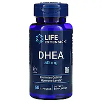 ДГЭА, Life Extension, DHEA, 50 мг, 60 капсул