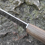 Ніж нескладний фінка Таран AUS8, горіх, чохол шкіра, фото 3