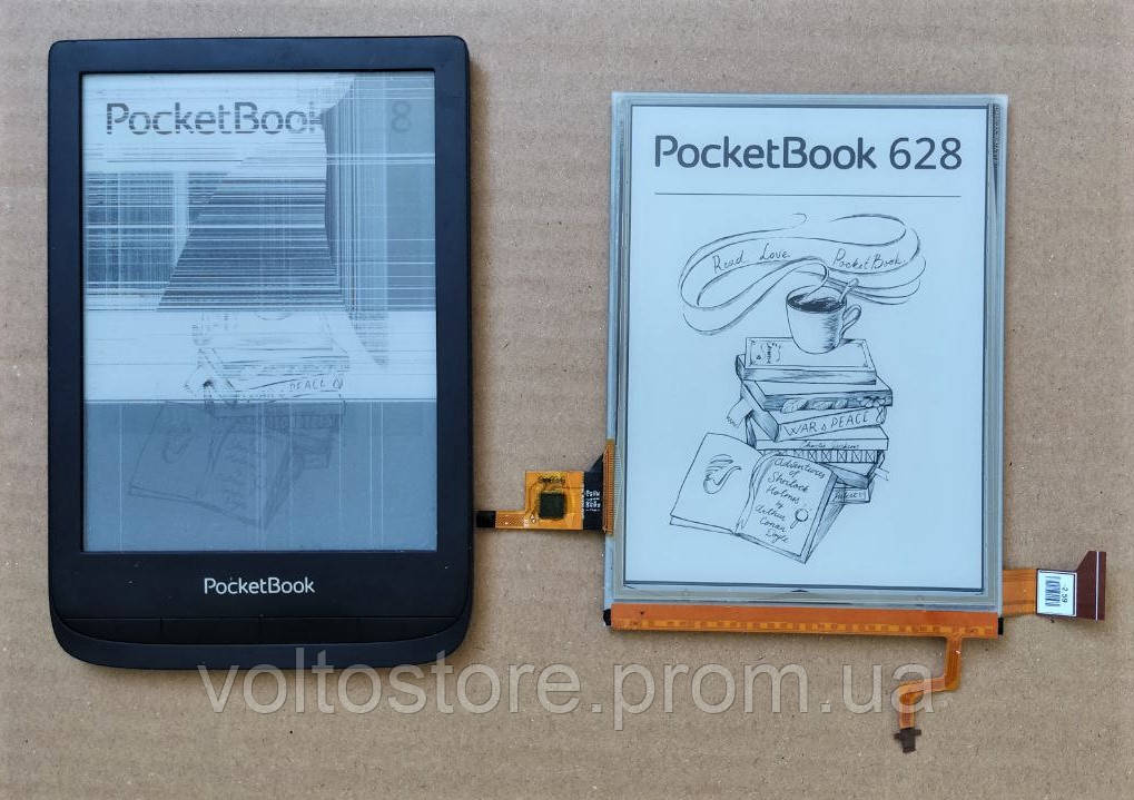 Електронна книга PocketBook 628 Touch Lux 5 ремонт заміна дисплея ED060XCG з установкою