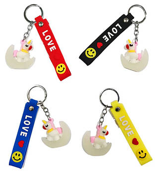 Брелок дитячий SuperBrelok Unicorn місячний 5см зі стрічкою №3122