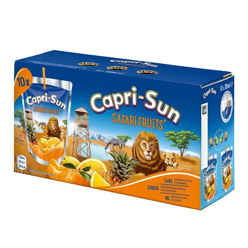 Сік дитячий Капрізон Capri-Sun Safari Fruits 200 мл (40 шт./4уп) Німеччина