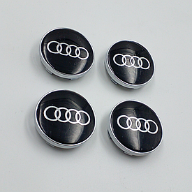Ковпачок — заглушка диска Audi 56/58 мм (к-т 4 шт.)