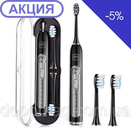 УЛЬТРАЗВУКОВА ЗУБНА ЩІТКА MEDICA+ PROBRUSH 9.0 (ULTASONIC) BLACK