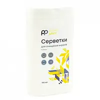 Салфетки для очистки дисплея PowerPlant для очистки екранів, 100 шт Transparent