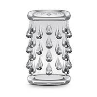 Силіконова насадка на пеніс з пухирцями прозора STAY HARD Кайф