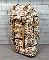 Тактичний рюкзак із регулюванням розміру 140 л (85*50*35 см) 7780/Армійський баул, фото 2