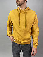 Мужское худи оверсайз желтого цвета люкс качество Толстовка мужская желтая