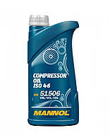 Компресорне масло Mannol 2901 COMPRESSOR OIL ISO 46 1л (для пневмоінструмента і повітряних компресорів)