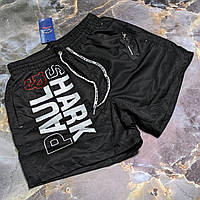 Мужские стильные летние пляжные шорты Paul Shark чёрного цвета